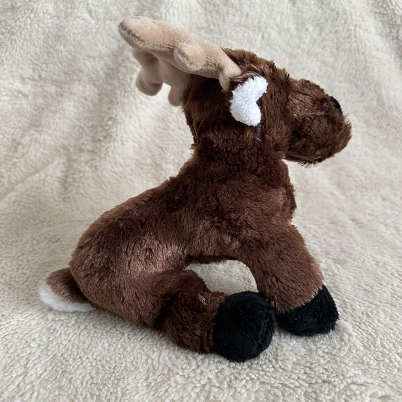 Ganz Webkinz Reindeer Moose Elk Stuffed Plush Animal 9" Brown No Code - Picture 3 of 7